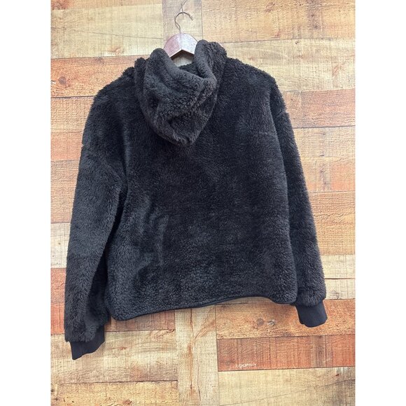 H&M L.O.G.G Black Fleece Hoodie Jacket Size S - Picture 4 of 6